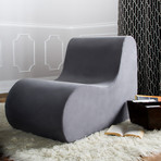 Midtown // Large Modern Accent Chair (Black)