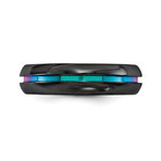 Black Titanium Rainbow Anodized Ring // 6mm (Size 11.5)