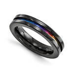 Black Titanium Radiance Anodized // 4mm (Size 5)