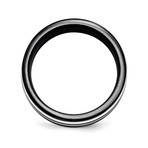 Wellington Black Titanium & Sterling Silver Polished // 9mm (Size 8)