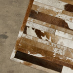 Linear Cowhide Rug // 5' x 8' (Brown)