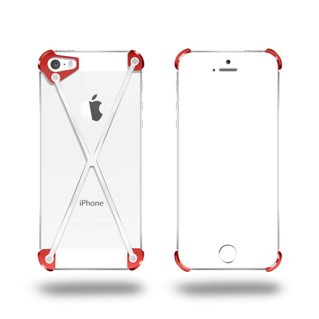 RADIUS iPhone 5/5s Bumper // Red + Polished