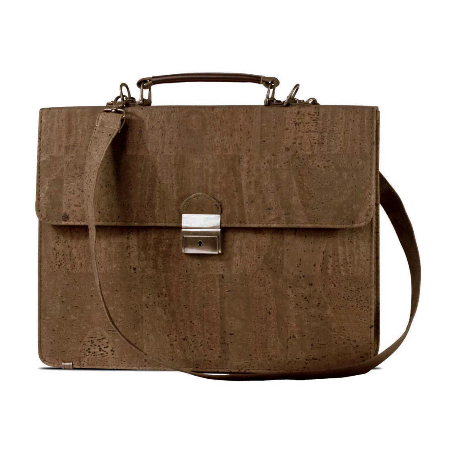 Briefcase (Light Brown) Corkor Touch of Modern