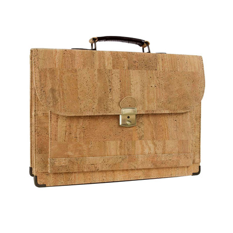 Briefcase // Front Pocket (Light Brown)