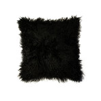 Mongolian Sheepskin Pillow (White)