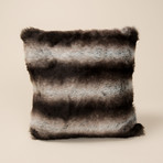 Chinchilla Luxe Pillow // Smokey Gray (14"L x 20"W)