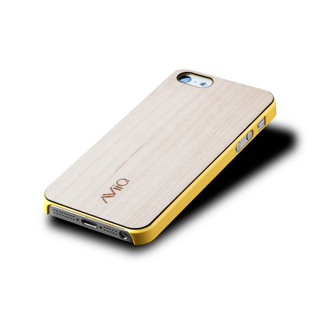 iPhone 5S Thin Case // Yellow Maple + HD Screen Protector