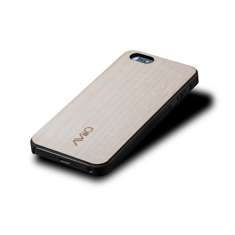iPhone 5S Thin Case // Black Maple + HD Screen Protector
