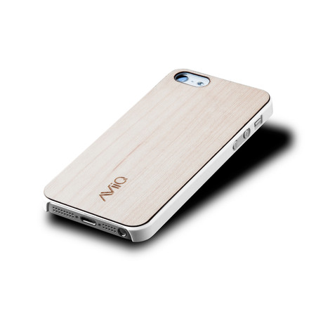 iPhone 5S Thin Case // White Maple + HD Screen Protector