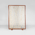 Bleached Woven Driftwood Screen