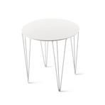 Chele Rounded Coffee Table  // Medium (Signal White)