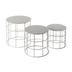 Reton Rounded Coffee Tables // Set of 3
