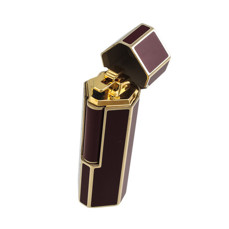 Karl Lagerfeld Lighter // Lotus Red Lacquer + Yellow Gold