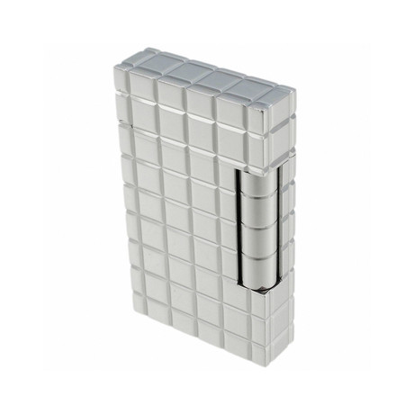 Ligne 2 Quadrille 18K White Solid Gold Lighter