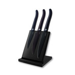 Acidule Kitchen Knives // Set of 3 (Black)