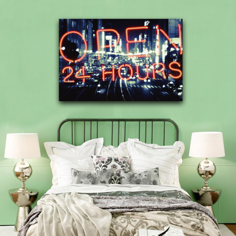 Open 24 Hours (24"L x 16"W)