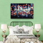Open 24 Hours (24"L x 16"W)