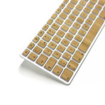 Numeric Wood Keyboard Decal (Rosewood)