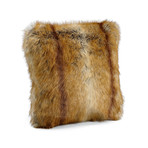 Limited Edition Faux Fur Pillow // Golden Fox (18" x 18")