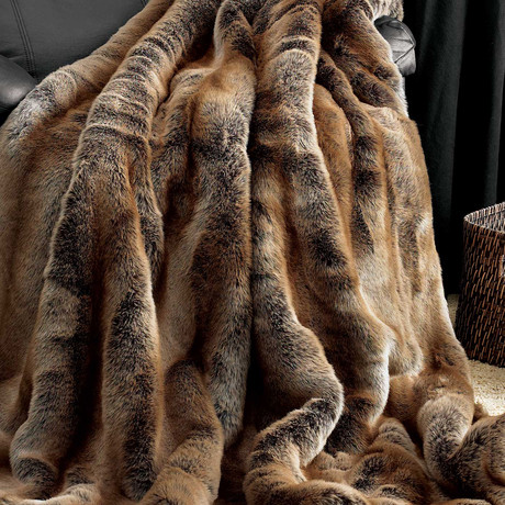 Limited Edition Faux Fur Throw // Coyote (Small)