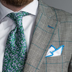 Baby Blue on White Squared