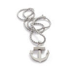 Anchor Away Necklace (Black)