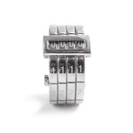 Combination Lock Ring // Silver (Size 9)