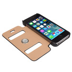 Fashion Folio Case With Suction Cup // iPhone 5S (Black)