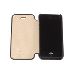 Vintage Folio Case // iPhone 5/5S (Black)