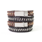 Dexter Bracelet (Brown + Rose Gold)