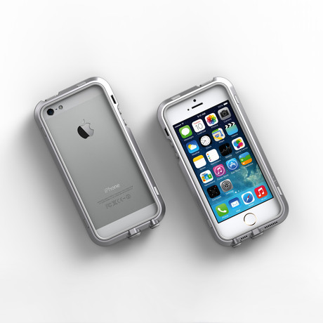 iPhone 5/5S Case // Silver + Grey