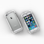 iPhone 5/5S Case // White + Grey