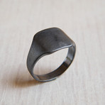 Forma // Square Ring // Oxidized Silver (US Ring 5)