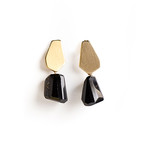 Onyx Nuggets Earrings