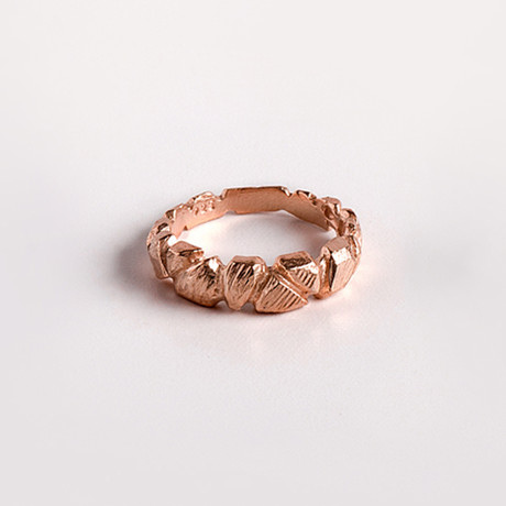 Rocks Ring // Solid Rose Gold 14k (US Ring 5)