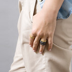 Rocks Ring // 18 Gold-Plated Sterling Silver (US Ring 5)