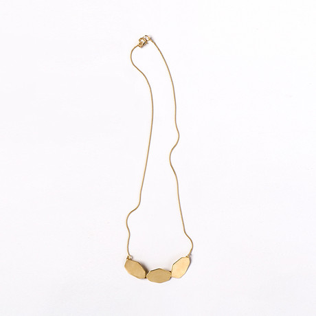 Nuggets Necklace // 18k Gold Plated