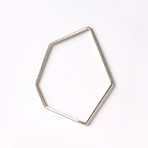 Geometric Mixed Metals Bangles // Set of 3 (Small 2.5")