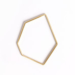 Geometric Mixed Metals Bangles // Set of 3 (Small 2.5")