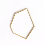 Geometric Gold Bangle // Set of 3 (Small 2.5")