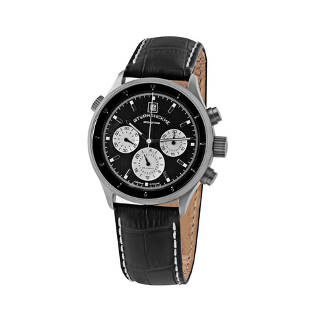 Gagarin Russian Manual Wind Chronograph // Black