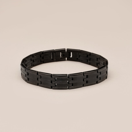 Ion Plated Stainless Steel Bracelet // Black