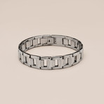 Fancy Stainless Steel Link Bracelet // Silver