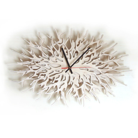 Coral Branch Clock // Large