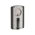 Bugatti Carbon Fiber Cigar Cutter // Black & Silver