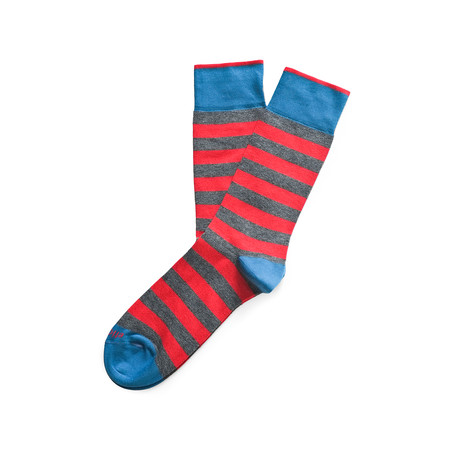 Rugby Stripe  //  Tulipano Red