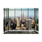 New York Skyline Window