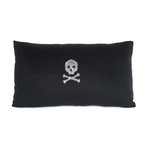 Skull & Bone Icon Pillow (Brown, Brick)