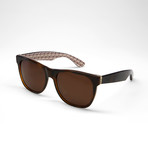 Basic (Tortoise Plam Print / Brown Lens)