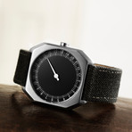 Slow Jo 14 // Silver Case + Black Dial